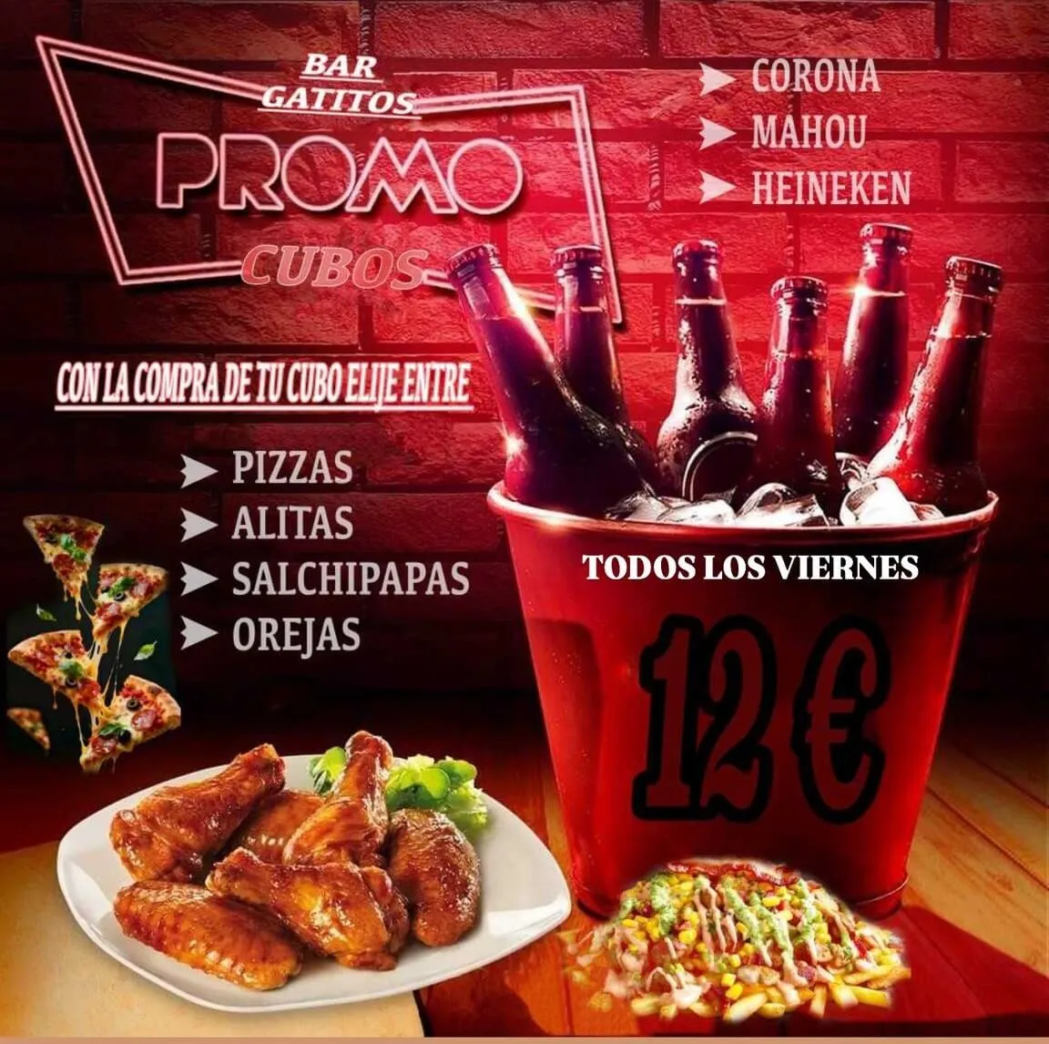 Promo Cubos - Todos los Viernes 12€